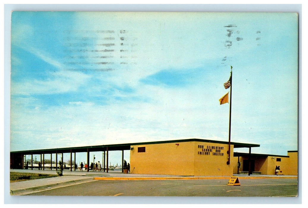 1966 ABO Elementary School and Fallout Shelter, Artesia New Mexico NM Postcard