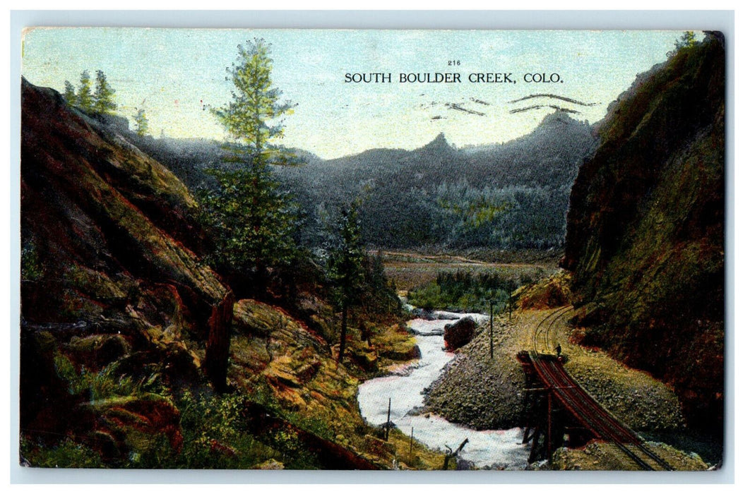 1909 Moffat Road, South Boulder Creek Colorado CO Posted Postcard