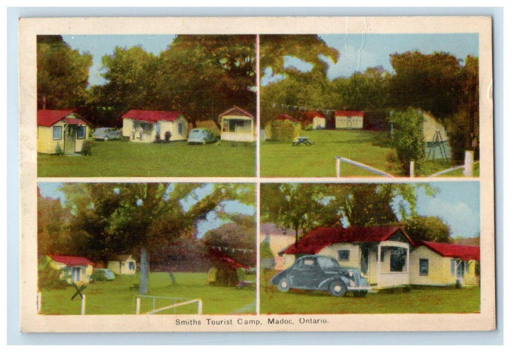 c1930's Smith Tourist Camp Madoc Ontario Canada Multiview  Vintage Postcard