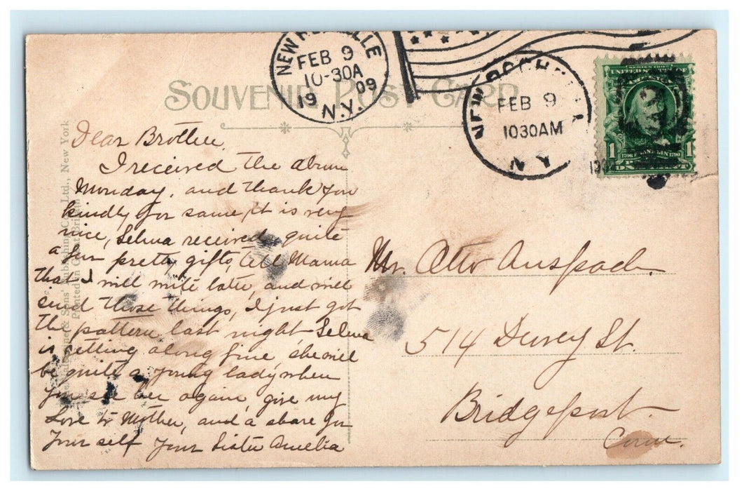 1909 New Rochelle NY, St. Mary's Church, Yonkers New York NY Postcard