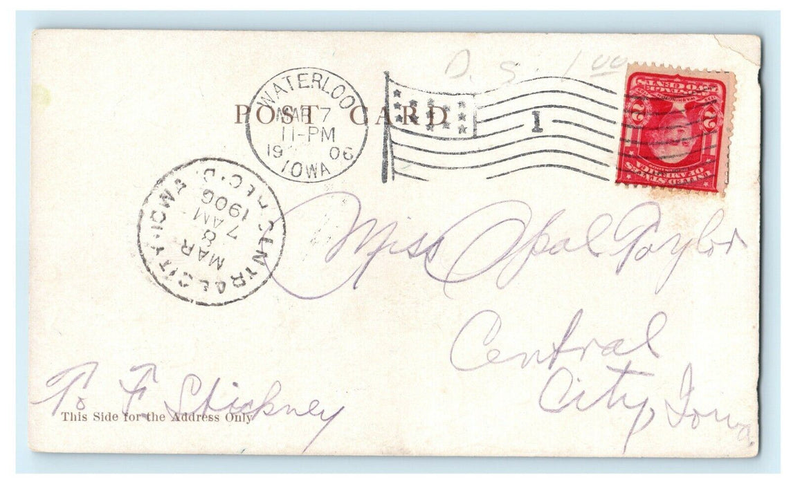 1906 Multiview Cedar River Park Glimpses Of Waterloo Iowa IA Antique Postcard