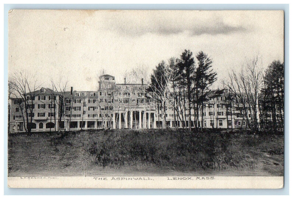 1908 The Aspinwall Building View Lenox Massachusetts MA Posted Antique Postcard