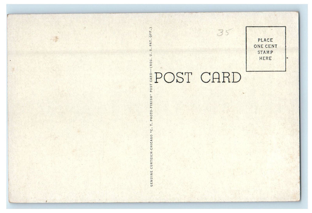 c1940s Psi Upsilon House Bowdoin College, Brunswick ME Curteich Postcard