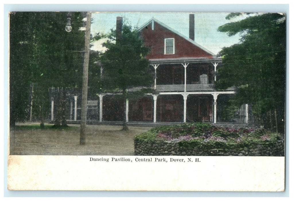 c1907 Dancing Pavillion, Central Park, Dover, New Hampshire NH Postcard