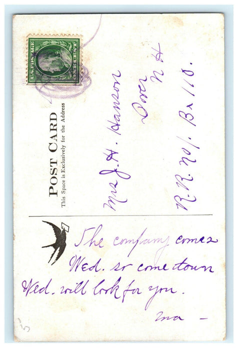 c1907 Dancing Pavillion, Central Park, Dover, New Hampshire NH Postcard