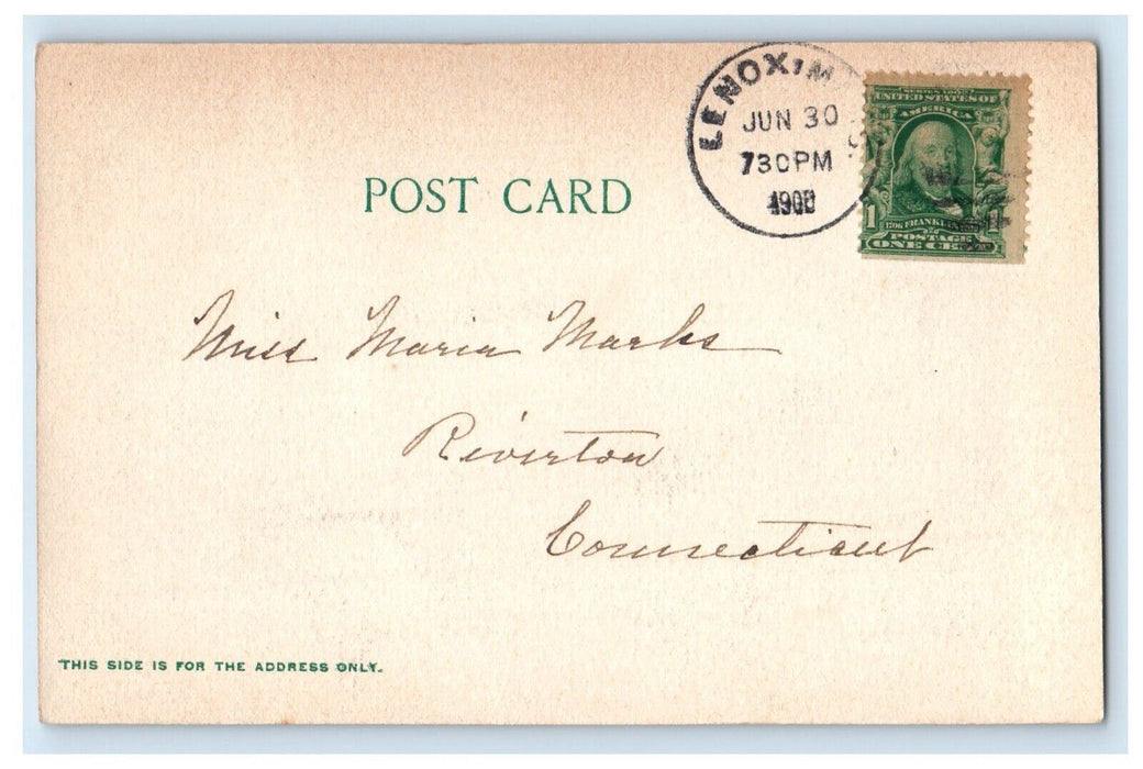 c1905 Mahkeenac Lake And Shadow Brook Lenox Massachusetts MA Antique Postcard