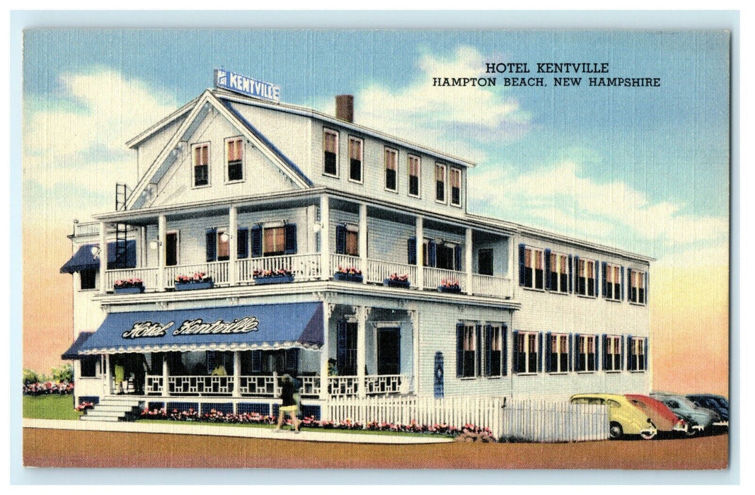 c1910 Hotel Kentville, Hampton Beach, New Hampshire, NH Antique Postcard