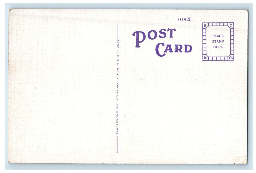 c1920s View of Houses From Wesley Lodge, Boothbay Harbor Maine ME Postcard