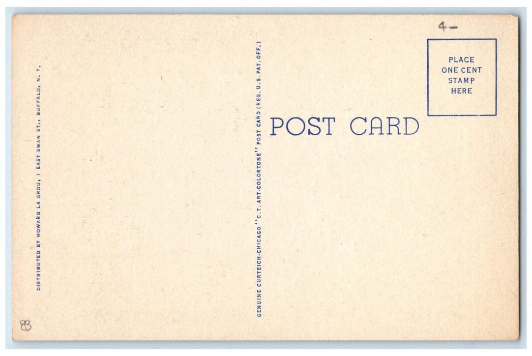 Immaculate Conception Church And Episcopal Church East Aurora NY Postcard