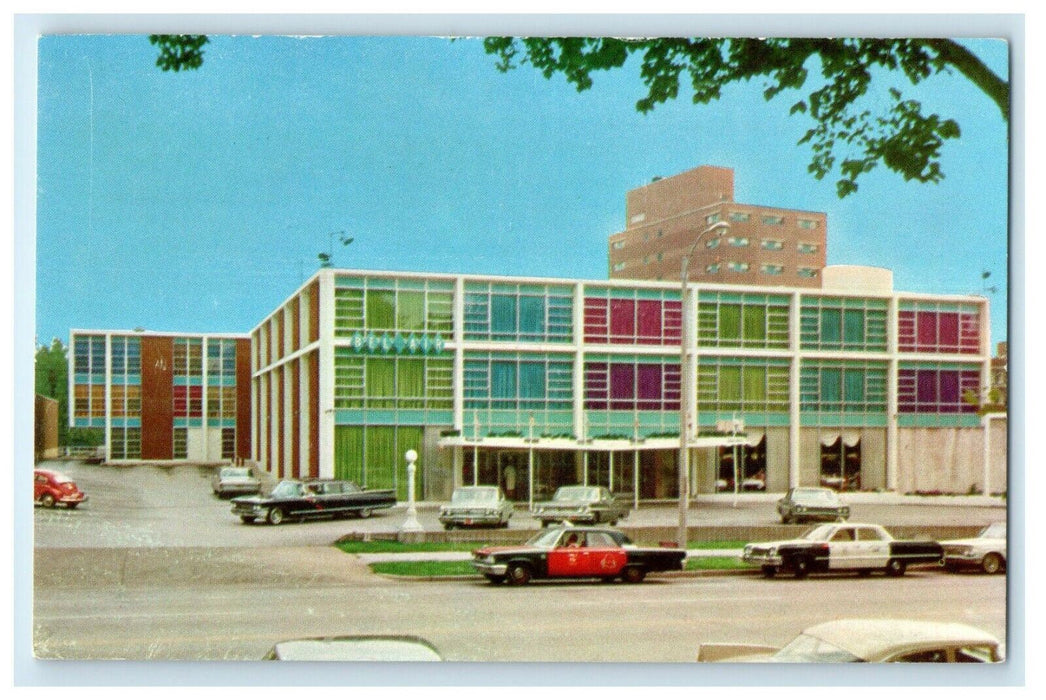 c1950's Bel Air Motor Hotels Henrici's Restaurant Cars St. Louis MO Postcard