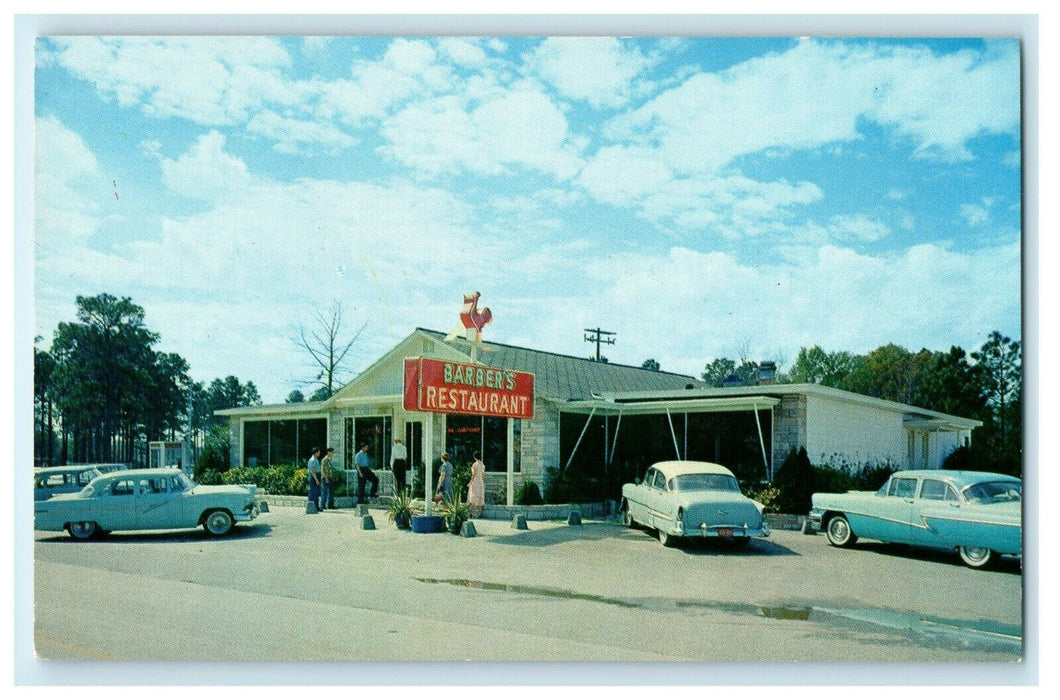 Barber's Restaurant High Spring Florida FL Advertising Unposted Postcard