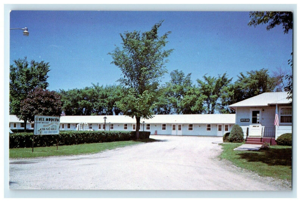 c1950's West Bend Motel West Bend Iowa IA Unposted Vintage Postcard