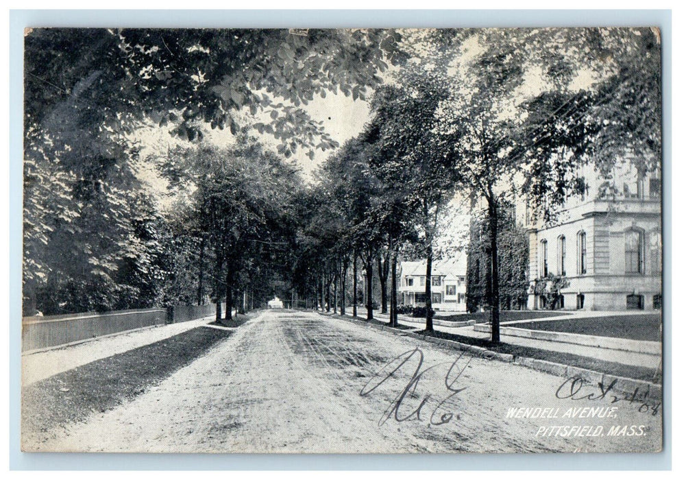 1908 Wendell Avenue Pittsfield Massachusetts MA Antique Postcard
