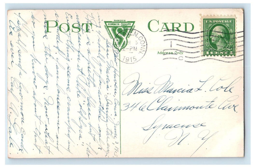 1915 Multiview of Yale University New Haven Connecticut CT Postcard
