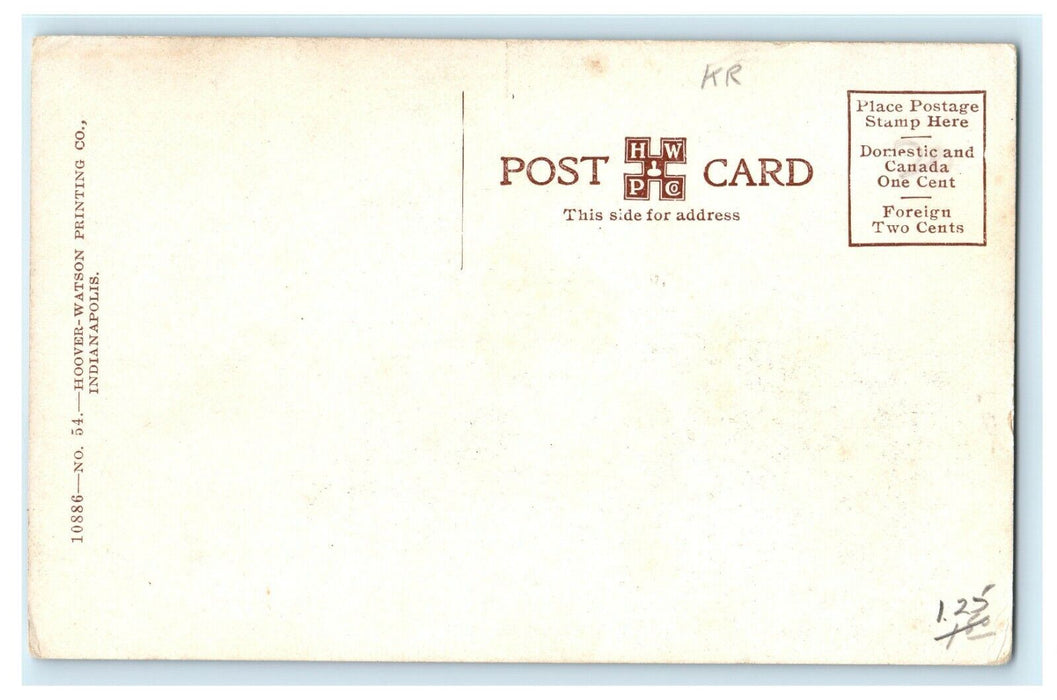 c1910 Shelter House, Garfield Park, Marion County, Indianapolis, IN Postcard