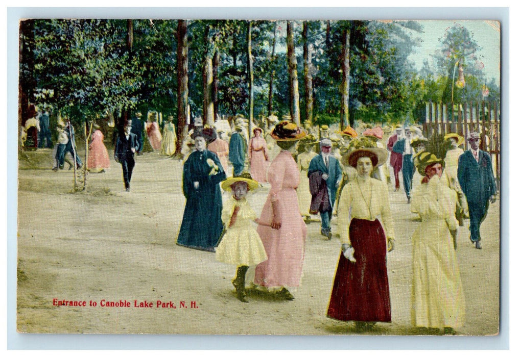c1910s Entrance to Canoble Lake Park New Hampshire NH Unposted Postcard