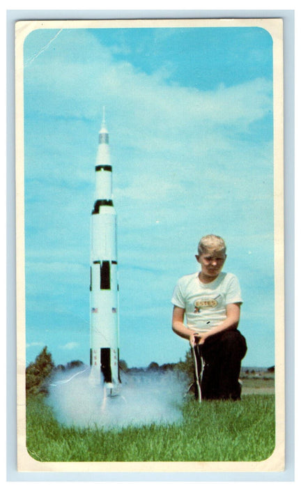 1971 Apollo Rocket Estes Industries Advertising Penrose CO Vintage Postcard