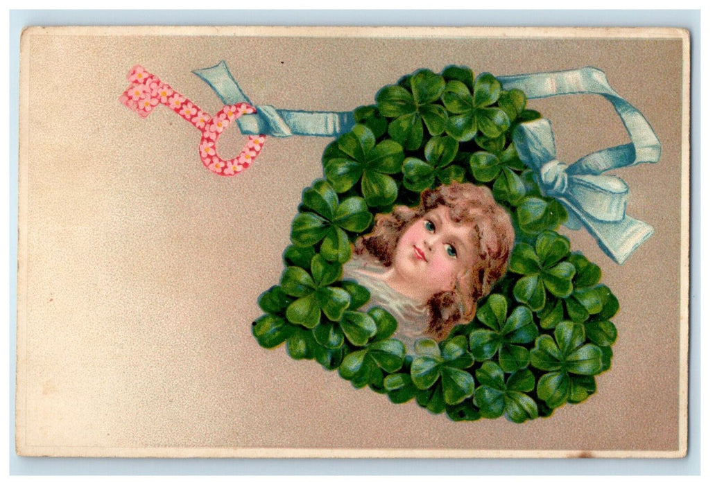 c1910 Flower Key, Michael & St. John Pianos Syracuse NY Advertising Postcard