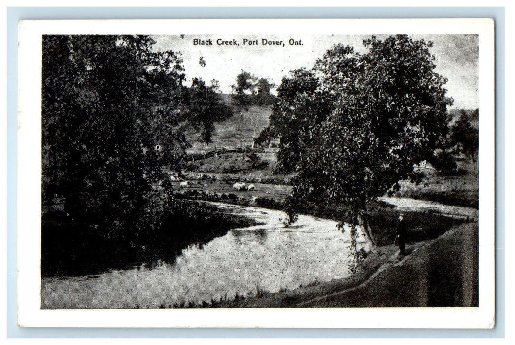 c1920's Scene at Black Creek Port Dover Ontario Canada Unposted Postcard