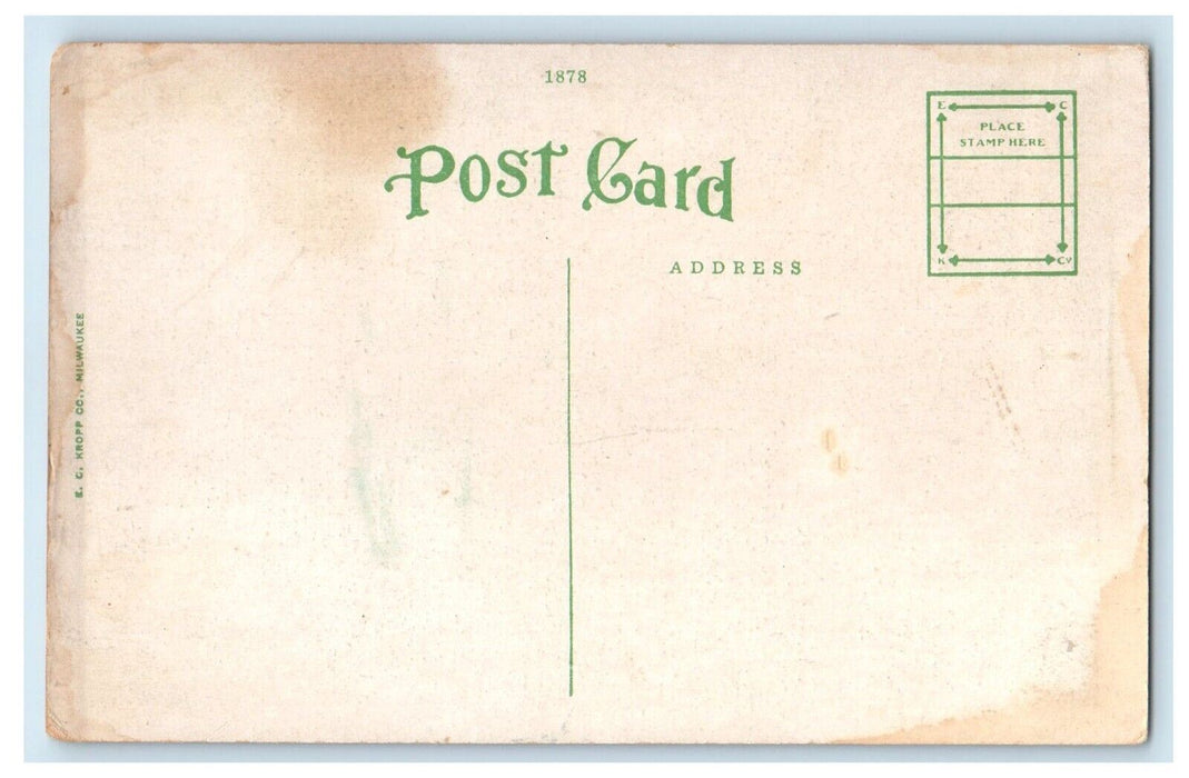 c1910's Tarbox Block German Bank Stephenson Street Freeport Illinois IL Postcard
