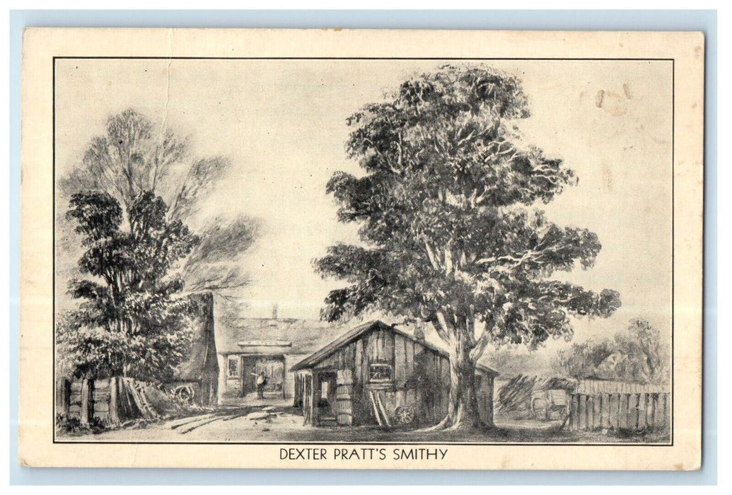 c1910's Dexter Pratt's Smithy Cock Horse Inn Cambridge Massachusetts MA Postcard