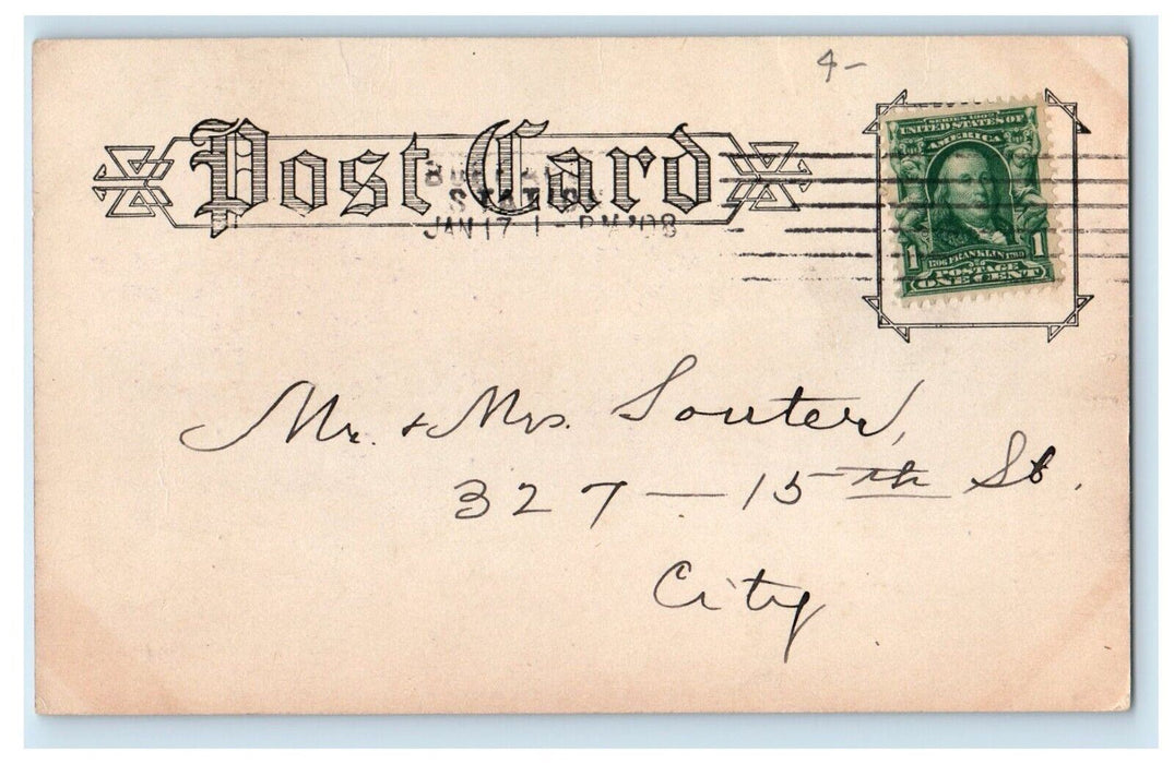 c1905 Prospect Avenue Baptist Sunday Church Buffalo New York NY Antique Postcard