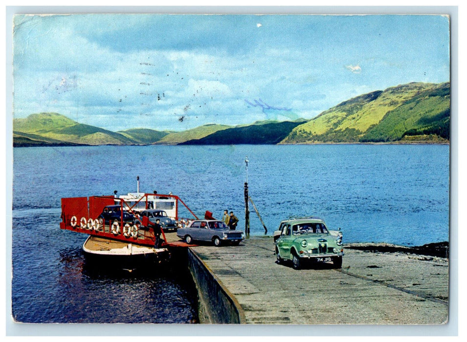 1970 Flat-Bottomed Strome Ferry (South Jetty) Loch Carron Ross-Shire Postcard