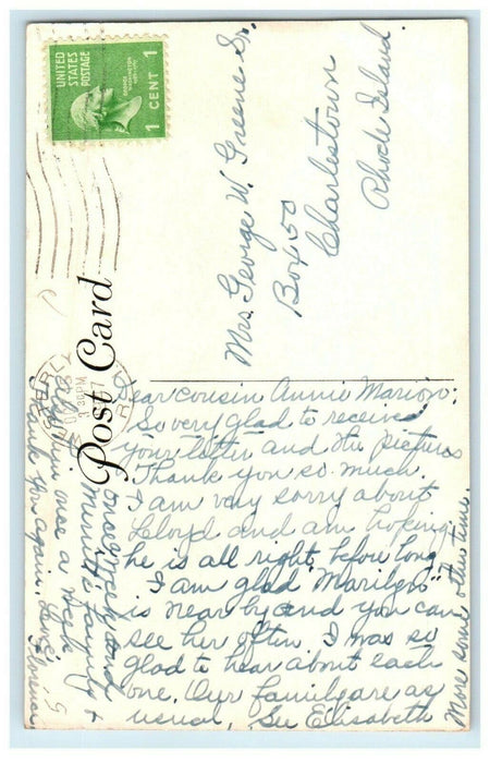 1947 Pawcatuck Seventh Day Baptist Church, Westerly, Rhode Island RI Postcard