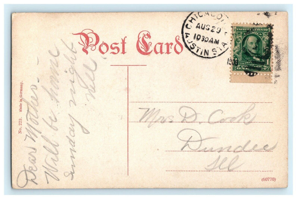 c1910 University of Illinois College of Physicians and Surgeons Chicago Postcard