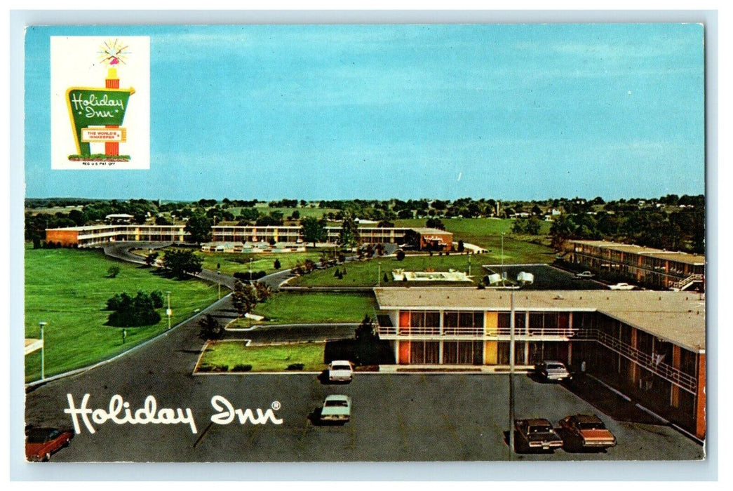 c1960's Holiday Inn Motel Hotel Cars Springfield Missouri MO Vintage Postcard