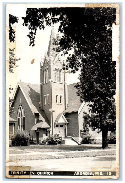c1940's Trinity Evangelical Church Wisconsin WI RPPC Unposted Photo Postcard