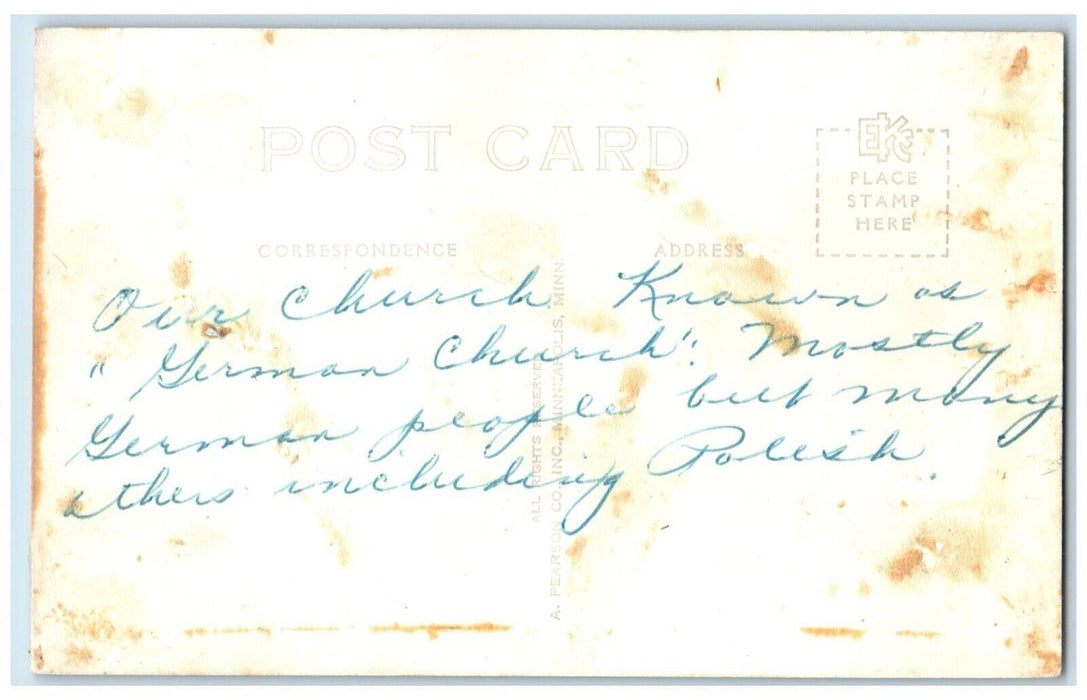 c1940's Our Lady Of Perpetual Health Church Wisconsin WI RPPC Photo Postcard