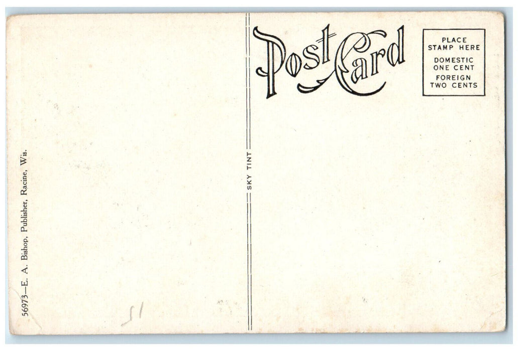 c1920's Eagle Knob Lodge Lake Owen Cable Wisconsin WI Unposted Postcard