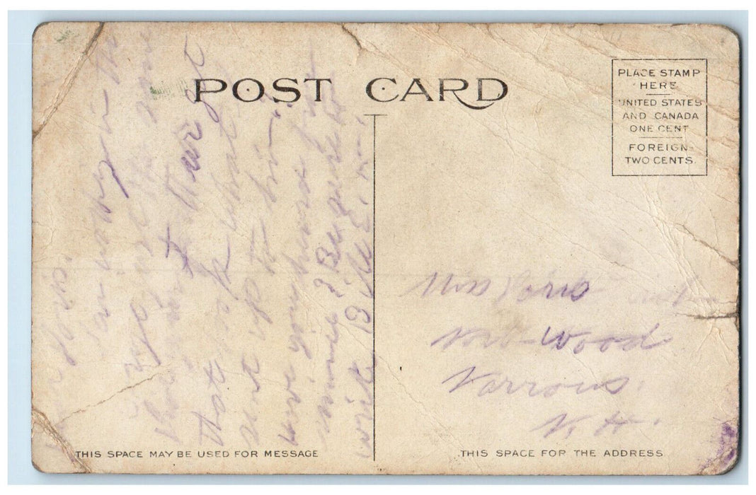 c1910 Public Library Call Desk Eau Claire Wisconsin WI Antique Postcard