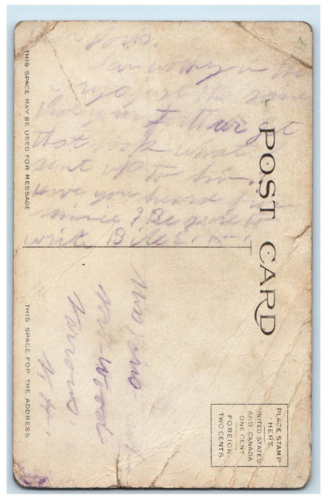 c1910 Public Library Call Desk Eau Claire Wisconsin WI Antique Postcard