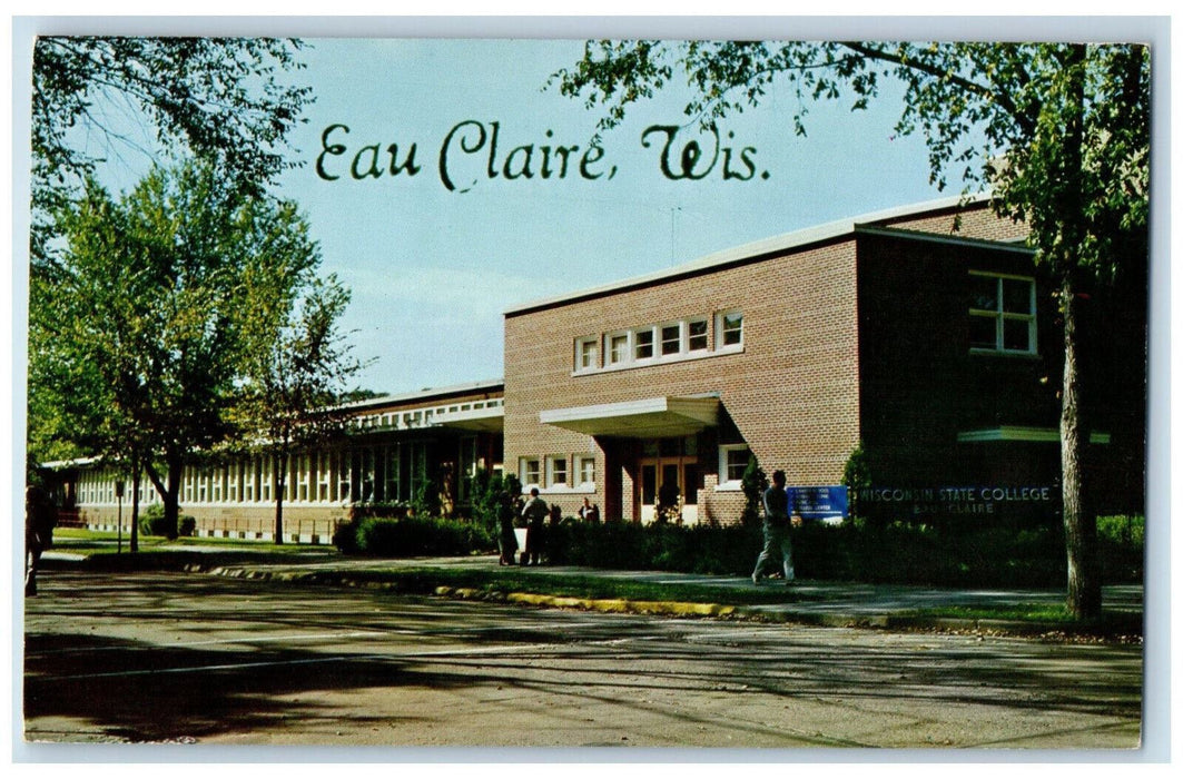 c1960's Wisconsin State College Eau Claire Wisconsin WI Vintage Postcard