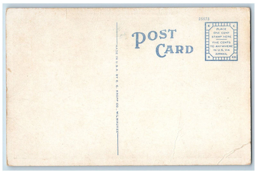 c1950's Scene on the Deerskin Eagle River Wisconsin WI Vintage Postcard
