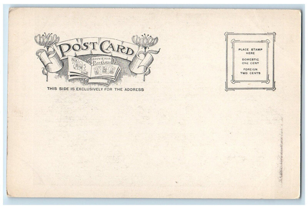 c1905 Front View Memorial Church Stanford University Earthquake Postcard