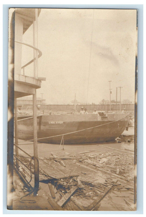 1911 Endeavor Dry Dock Peristyle New Orleans LA Kansas City RPPC Photo Postcard