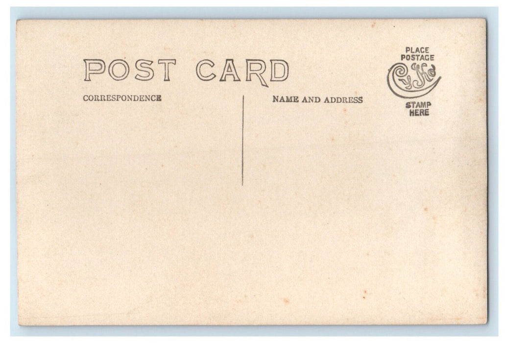 1911 A.M. Scott Tub Boat Endeavor Dock Pier New Orleans LA RPPC Photo Postcard