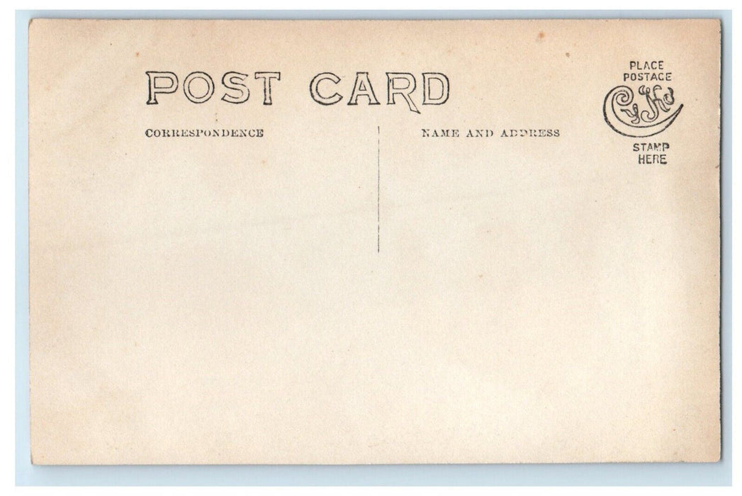 c1910 Warehouse Near Railroad Tracks Grain Silo Unposted RPPC Photo Postcard
