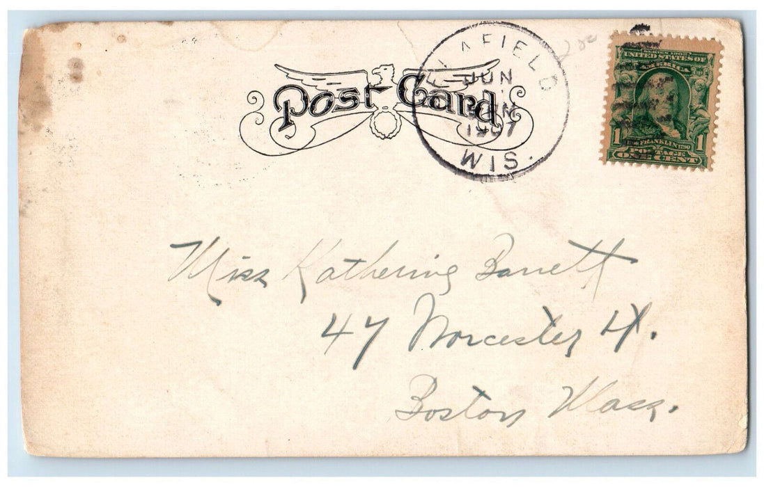 1907 St. John's Military Academy Delafield Wisconsin WI Antique Postcard