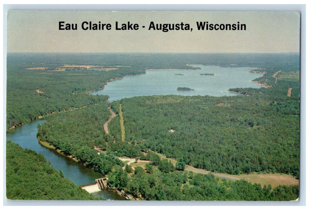 c1950's Eau Claire Lake Augusta Wisconsin WI Vintage Unposted Postcard