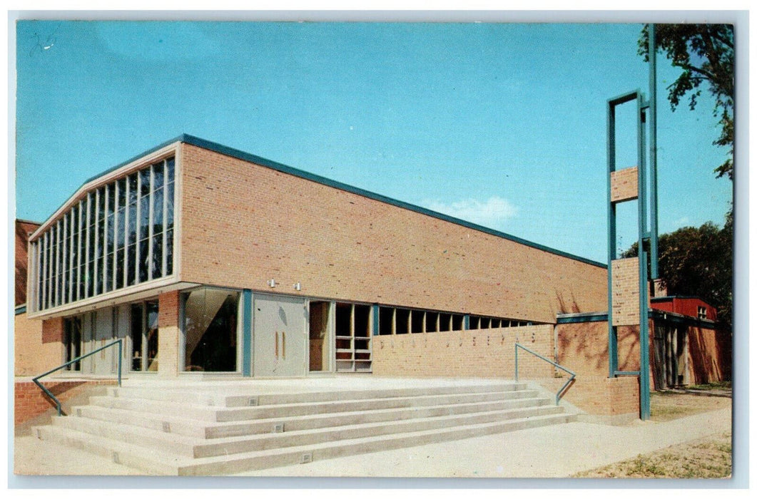 c1960's St. Joseph Church and Rectory Fort Atkinson Wisconsin WI Postcard