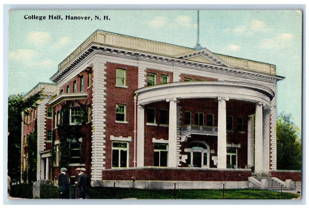 1915 College Hall School Building Study Room Hanover New Hampshire NH Postcard