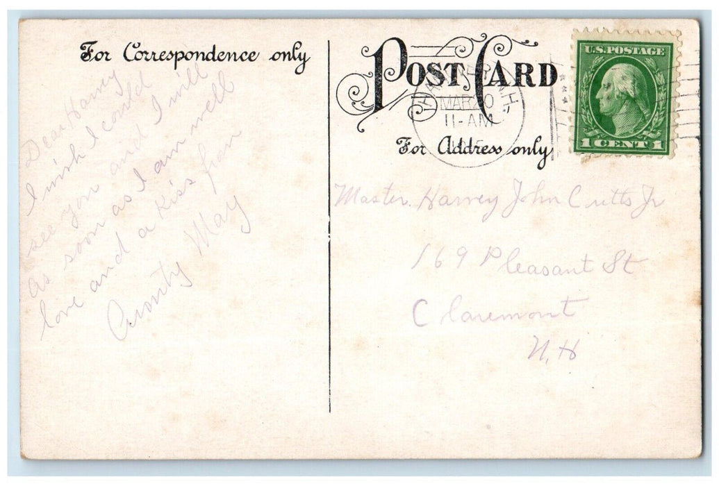 1915 College Hall School Building Study Room Hanover New Hampshire NH Postcard