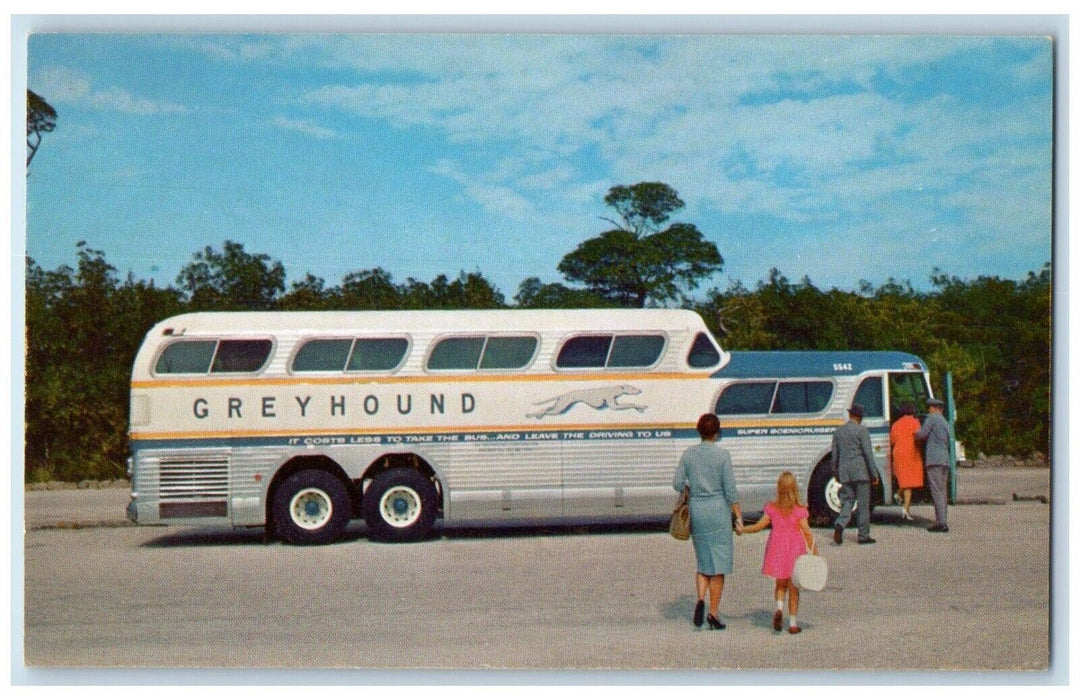 c1960 Americans Favorite Bus Super Scenicruiser Greyhound Washington WN Postcard