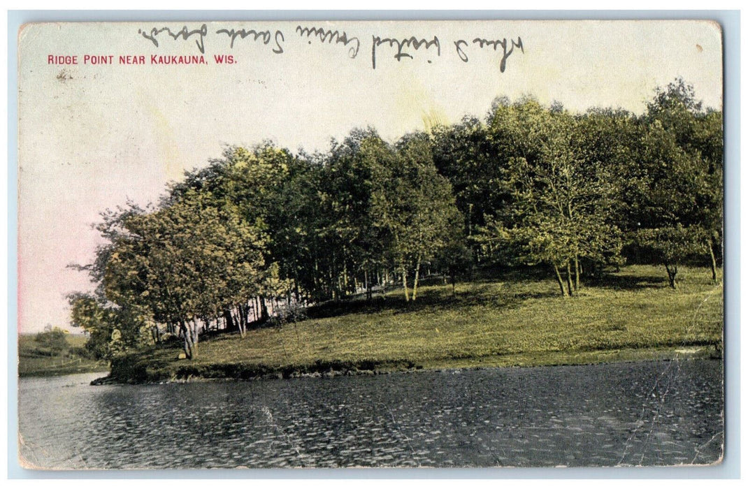 1912 Ridge Point Near Kaukauna Wisconsin WI Antique Posted Postcard