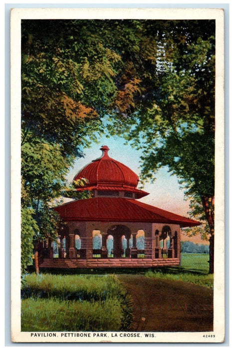 1948 Pavilion Pettibone Park La Crosse Wisconsin WI Vintage Postcard