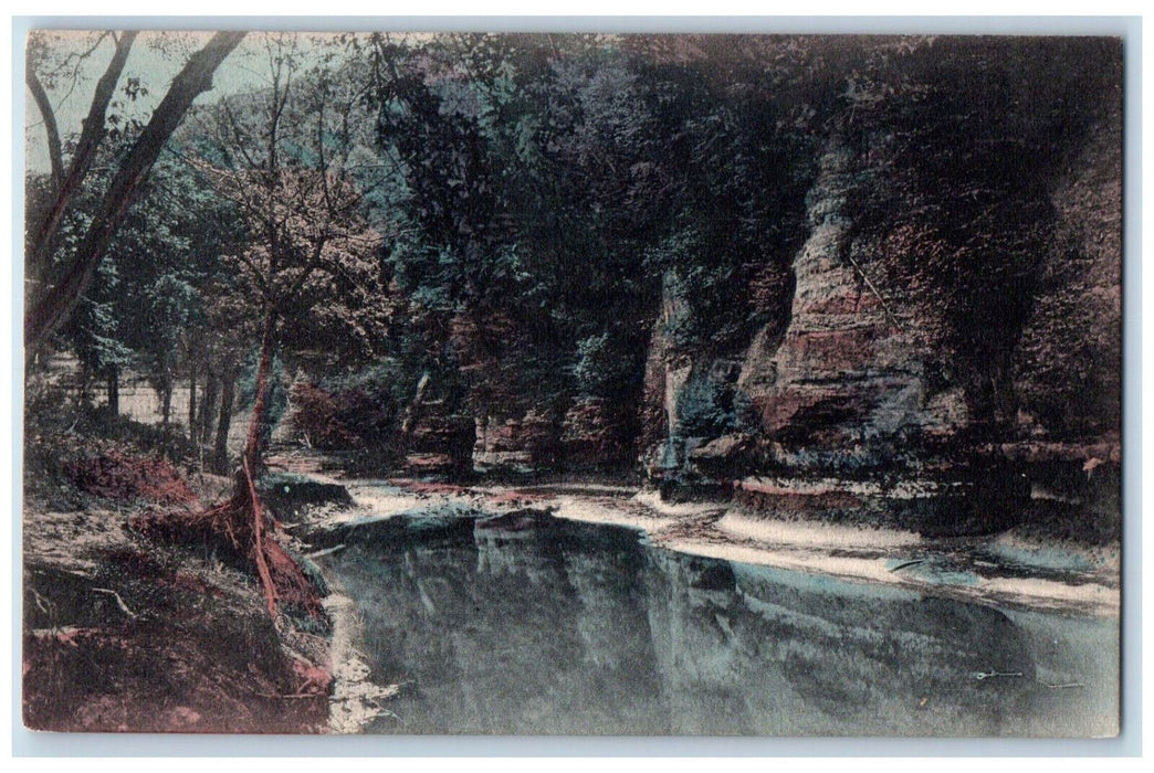 c1910 Gorge "Oehlers Creek" La Crosse Wisconsin WI Antique Unposted Postcard